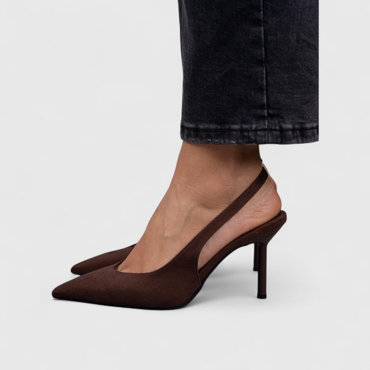 Nell Open Toe Heel