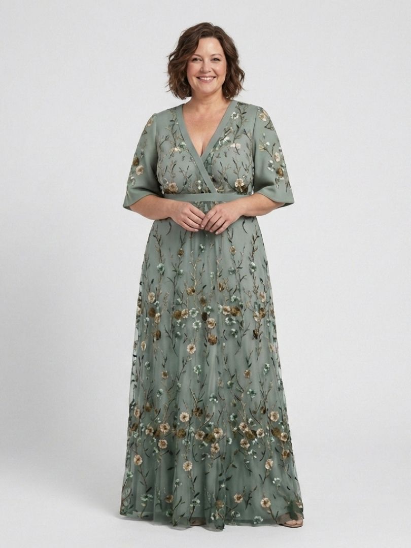 Melodi Floral V-Neck Maxi Dress