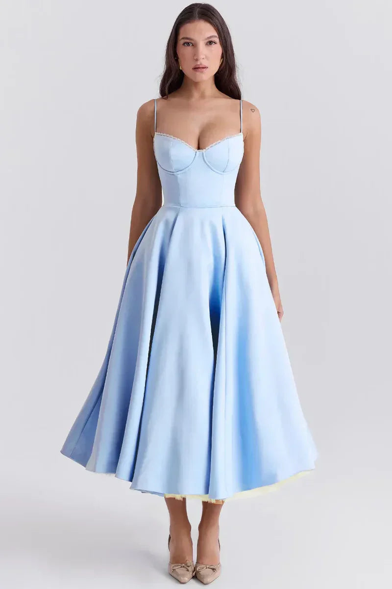 Ruby Delicate Tulle Accent Dress