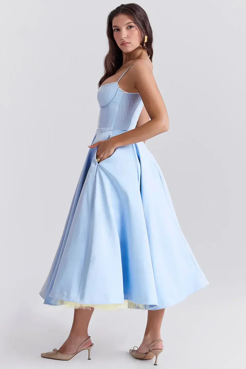 Ruby Delicate Tulle Accent Dress