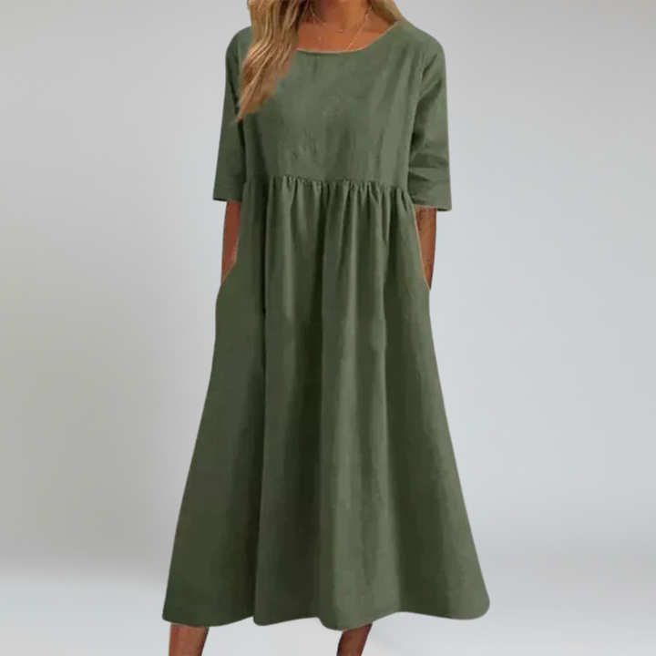 Delphy Relaxed Midi Dress