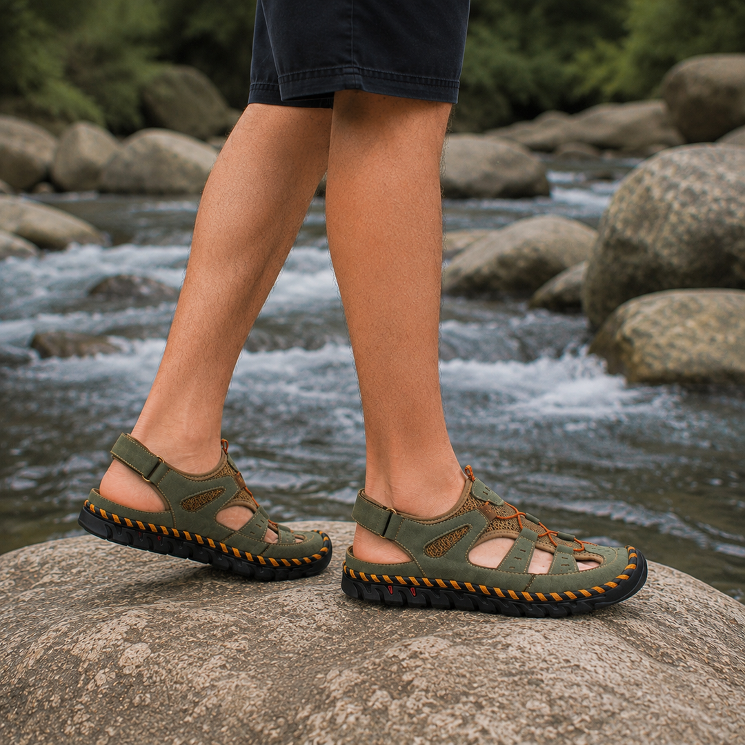 Sandro Comfortable Leather Sandals
