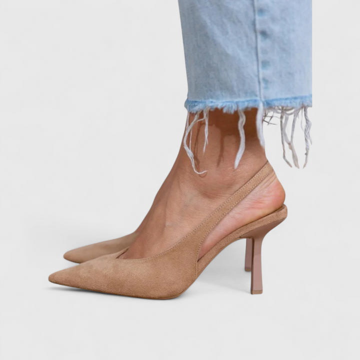 Nell Open Toe Heel